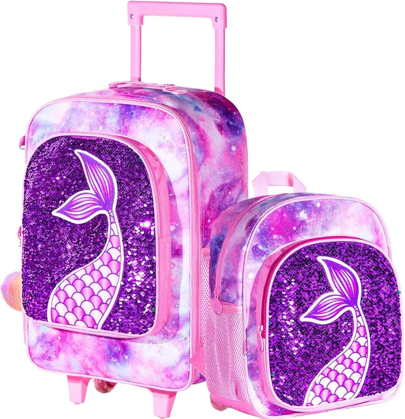 GXTVO Kids Suitcase with Wheels for Girls and Boys, Rolling Carry on Luggage for Toddler Children - Image 1